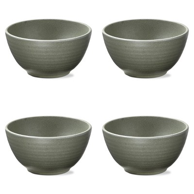 TAG 22 oz. 6 in. Green Brooklyn Melamine Plastic Dinnerware Bowl Dishwasher Safe Indoor Outdoor Round Green Set 4