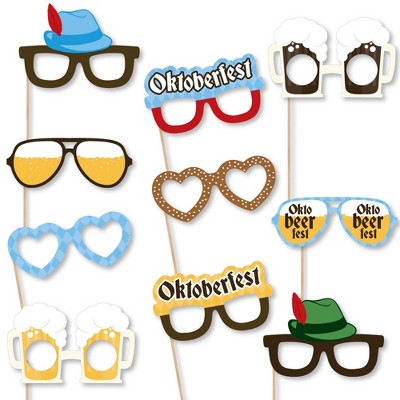 Big Dot Of Happiness Oktoberfest Glasses - Paper Card Stock Party