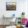 Stupell Industries Construction Trucks Skyline Floating Frame Canvas Art - 3 of 4