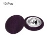 Unique Bargains Blouses Sweater Round Aluminum Cotton Fabric Cloth Covered Buttons 10 Pcs - 3 of 4