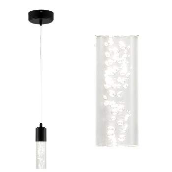 JONATHAN Y Bolha 1-Light Bubble Acrylic/Iron Modern Minimalist Integrated LED Pendant