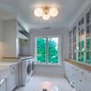 LLHZSY Modern 3-Light 23 3/5" W Semi Flush Mount Ceiling Lights With Opal Glass Shade-Gold - 2 of 4