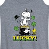 Women's - Peanuts - Lucky Graphic Racerback Tank - 2 of 4
