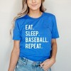Simply Sage Market Women's East Sleep Baseball Repeat Short Sleeve Graphic Tee - 2 of 3