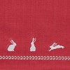 Split P Bunny Embroidered Pink Napkin Set of 4 - 3 of 4