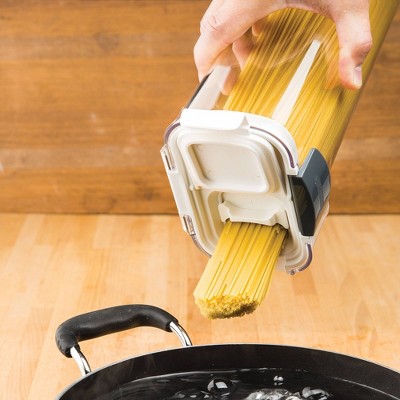 Clear 2.4 Quart BPA-Free Plastic Pasta Container with Flip Top Lid