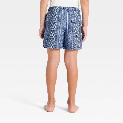 Art Class Boys' Geo Striped Swim Trunks with Built in Boxers - art class™ Blues L — фото 2
