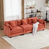 Cloud Sofa 3-Seater, Modular Sectional Couch with Chenille Fabric & High-Elastic Double-Layer Cushions â€ - 4 of 4