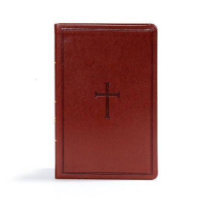 CSB Ultrathin Reference Bible, Brown Leathertouch - by  Csb Bibles by Holman (Leather Bound)