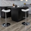 Emma and Oliver 2 Pack Contemporary Vinyl Adjustable Height Barstool with Wavy Seat and Chrome Base - 2 of 4