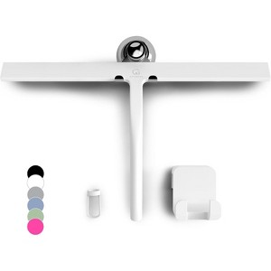 Shower Squeegee for Glass Doors, 11 Inch Silicone Window and Bathroom Cleaning Squeegee with Modern Design - 1 of 4