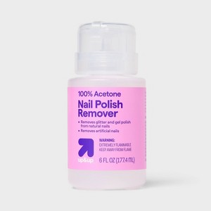 Pump Bottle 100% Acetone Nail Polish Remover - 6oz - up&up™ - 1 of 3