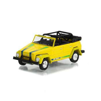 Greenlight Collectibles 1/64 1973 Volkswagen Thing, Yellow with Stripes, All-Terrain Series 14, 35250-A