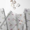 Bacati - Happy Monkeys Pink/Lilac/Gray Girls Muslin Swaddling Blankets set of 4 - 2 of 4