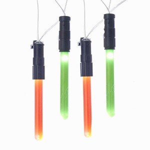 Kurt Adler Star Wars Light Sabers Battery Operated 20 Lights with 10 Light Sabers - 1 of 4