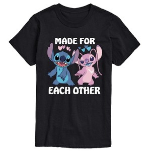 Men's - Lilo and Stitch - Made For Each Other Short Sleeve Graphic T-Shirt - 1 of 4
