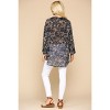 Slickblue Animal Print Button Down Shirt, Women's Blouse, Lapel Collar Style, Cream Mix, S - 3 of 4