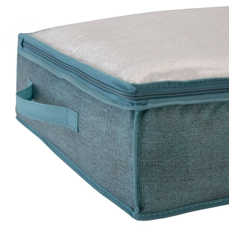 Simplify 40 x 18 x 6 2pk Under Bed Storage Bags Dusty Blue, 5 of 8