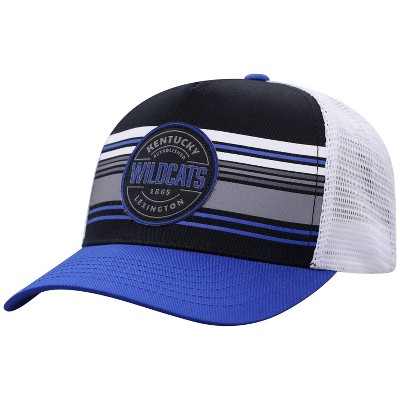 NCAA Kentucky Wildcats Men's Vista Black with Hard Mesh Snapback Hat