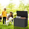 MaseiKar 45 Gallon Waterproof Deck Box, Lockable Resin Storage Box for Patio Furniture Cushions Garden Tools and Outdoor Delivery Storage - 2 of 4