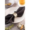 Jardin Black Pearl Napkin Rings, Set of 6 - 2 of 4