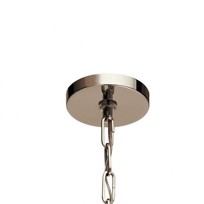 Contemporary Polished Nickel Mini Pendant Light
