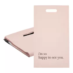 Stockroom Plus 50 Pack Pink Poly Mailers with Handles (10x13)