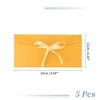 Unique Bargains Bow Tie Design Invitation Envelopes for Greeting Cards Wedding Birthday Christmas 5 Pcs - 2 of 4