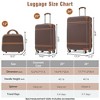 Kumasinova Luggage Sets 3 Pcs Suitcases with Spinner Wheels,ABS Hard Case Luggage with TSA Lock,Airline-Approved Durable Luggage,20"24" - 3 of 4