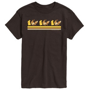 Men's - Pokémon - Pikachu Evee Retro Short Sleeve Graphic T-Shirt - 1 of 4