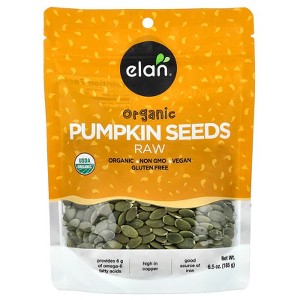Elan, Organic Pumpkin Seeds, Raw , 6.5 oz - 1 of 4
