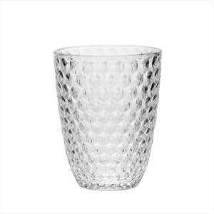 Diamond Cut Acrylic Glasses Drinking Set of 4 (12oz), Plastic Drinking Glasses, BPA Free Cocktail Glasses, Drinkware Set, Drinking Water Glasses - 1 of 1