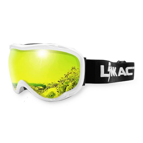 Link Active Ski Goggles Vlt% 13.94 Otg Uv Protection Lightweight Anti Fog  Anti Slip Helmet Compatible Ski/snow Boarding/snowmobiling For Adult/youth  : Target