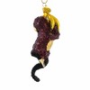 Morawski 5.5 Inch Monkey With Bananas Glitter Curly Long Tail Tree Ornaments - 3 of 4