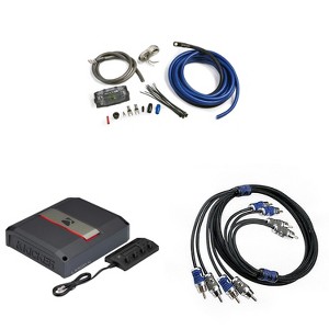 Kicker LX500.4 , Amp Install Kit , 4-Channel Amplifier - 4x125 Watts Full Range Class-D Amp (51LX5004) - 1 of 4