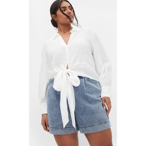 Women's Plus Size Rosabella Shirt - ivory | CITY CHIC - 1 of 4