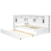 TIRAMISUBEST Twin Size Daybed with Storage Shelves with Sliding Doors, Platform Bed Frame with USB Port and Trundle - 4 of 4