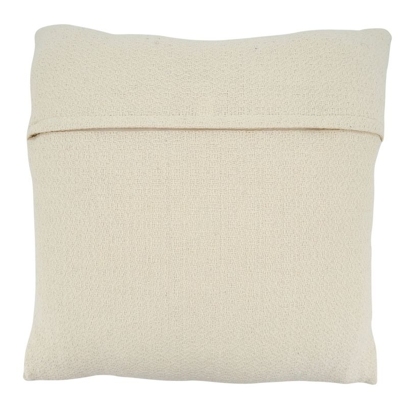 Saro Lifestyle Mudcloth Pillow - Poly Filled, 22" Square, Black/White, 2 of 4