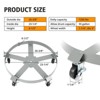 2-Pack 55 Gallon Heavy Duty Drum Dolly ¨C 1250LB Capacity Barrel Cart with 5 Swivel Casters for Warehouse/Chemical Drum Handling (Steel Frame) - 2 of 4