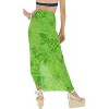 LA LEELA Women's Bikini Beach Wrap Cover up Swimwear Bathing suit Summer Wraps Swimsuit Sarong Skirts for Women One Size Green, Floral - 2 of 4