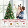 Costway 5/6/7/8 FT Artificial Christmas Tree Unlit Christmas Tree with 350/650/950/1138 Branch Tips Foldable Metal Stand - 4 of 4