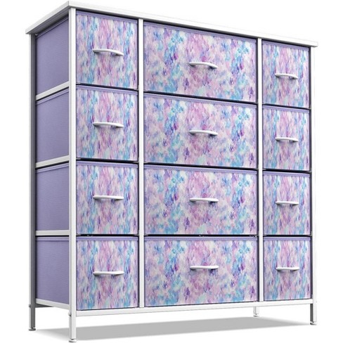 Sorbus 8 Drawers Dresser - Tie Dye Purple : Target