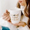 Sweet Water Decor She Believed She Could Coffee Mug Gold Handle Coffee Mug - 16oz - 4 of 4