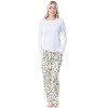 Despicable Me Womens' Minions Powered By Bananas Sleep Pajama Pants White - 2 of 4