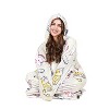 Tirrinia Women Printed Oversized Fleece Wearable Blanket Hoodie Sweatshirt Soft Cozy Gift Wife Woman - 2 of 4