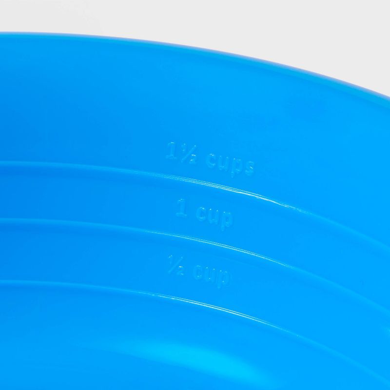 20oz Plastic Cat and Dog Bowl - Sun Squad&#8482; Blue, 3 of 4