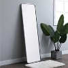 Elegant Lighting Soft corner metal rectangular mirror 18x60 inch in Silver - 3 of 4