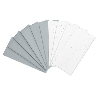 10ct Graduation Tissue Paper Gray Silver Satin