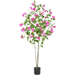 Artificial Bougainvillea Tree with Bendable  and Stems, Realistic Faux Green Plant for Studio, Landscape, or Home Decoration - 1 of 4
