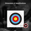 Morrell FITA Compound Bullseye Paper Shooting Targets, 17 x 17-Inch Sheets, for Indoor or Outdoor Ranges, Made with Wood-Free Printed Paper, 100 Count - 4 of 4
